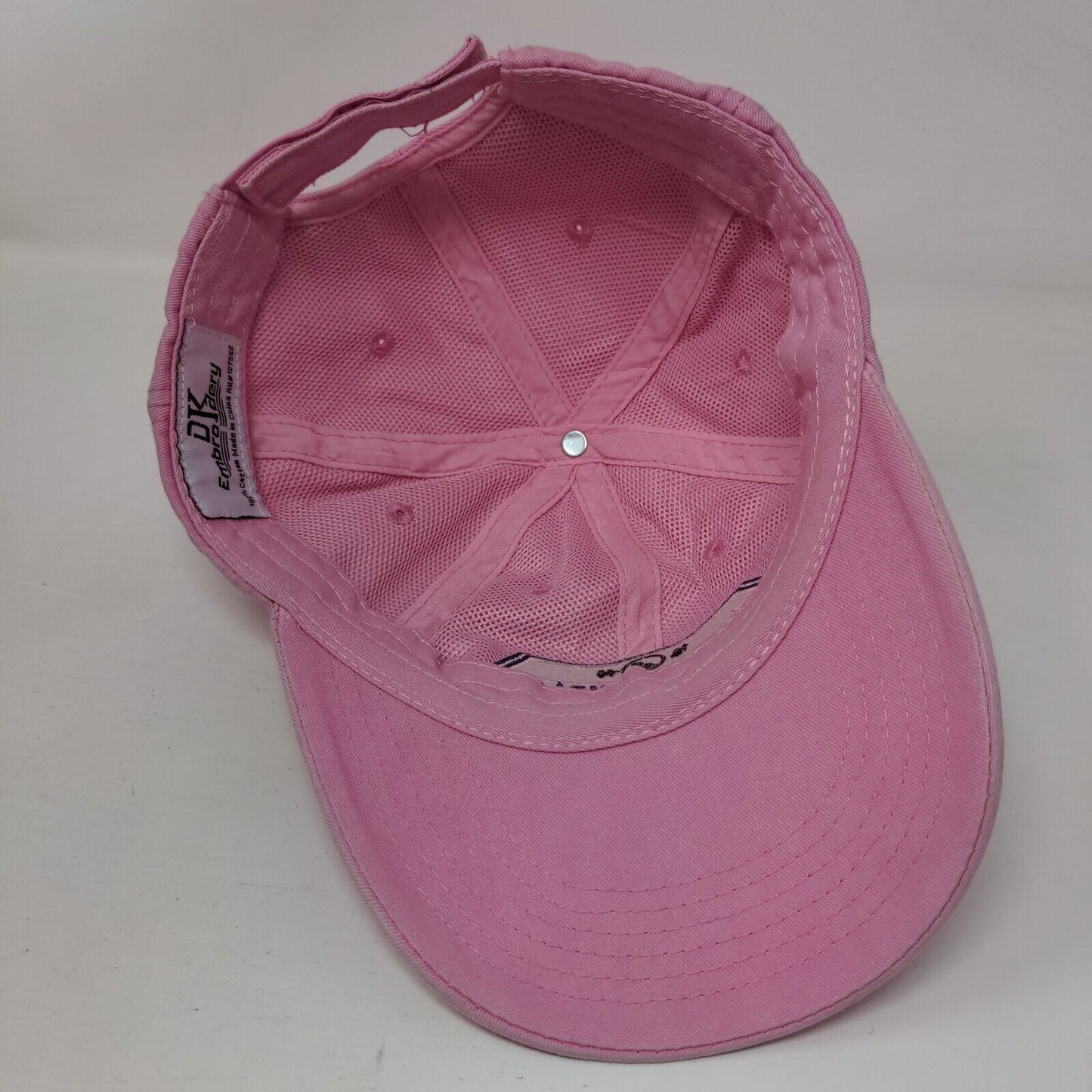 Jackson Hole Wyoming USA Strapback Hat Pink One Size Embroidered