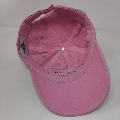 Jackson Hole Wyoming USA Strapback Hat Pink One Size Embroidered