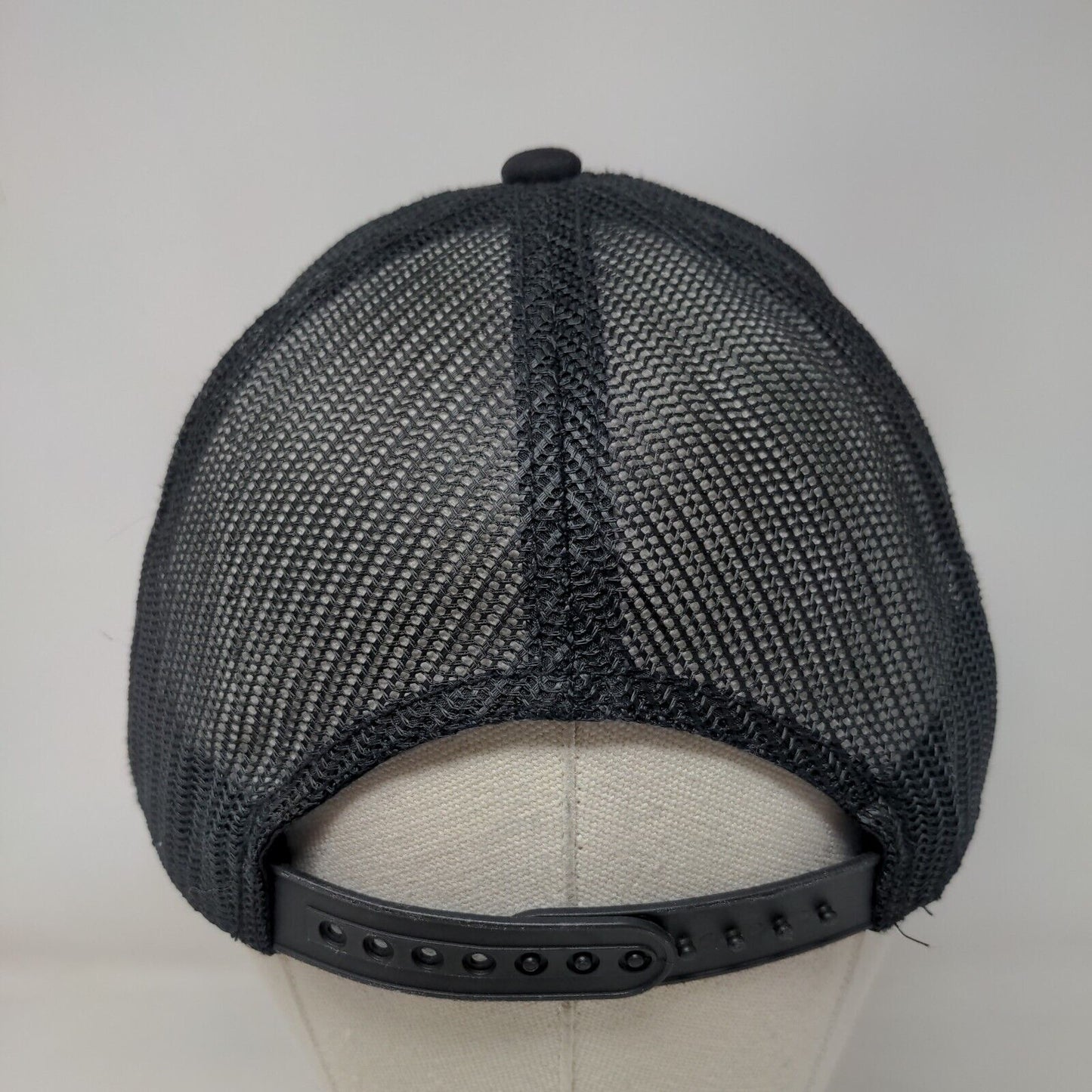NASA Snapback Trucker Hat Black One Size Adjustable Mesh Back American Needle