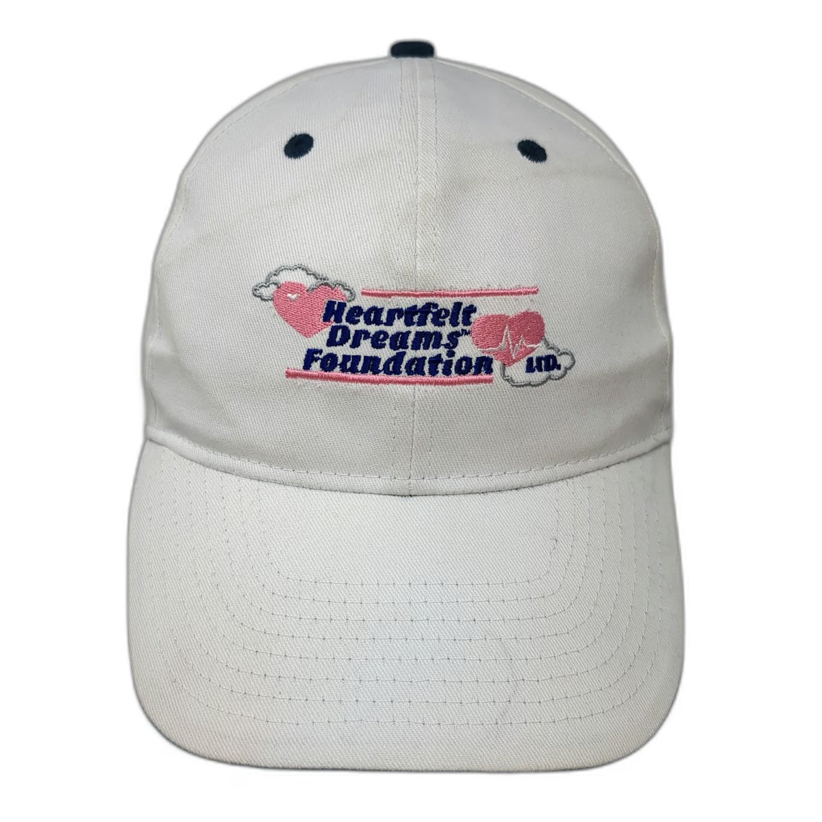Hit Baseball Cap White One Size Heartfelt Dreams Foundation Tito's Strapback Hat