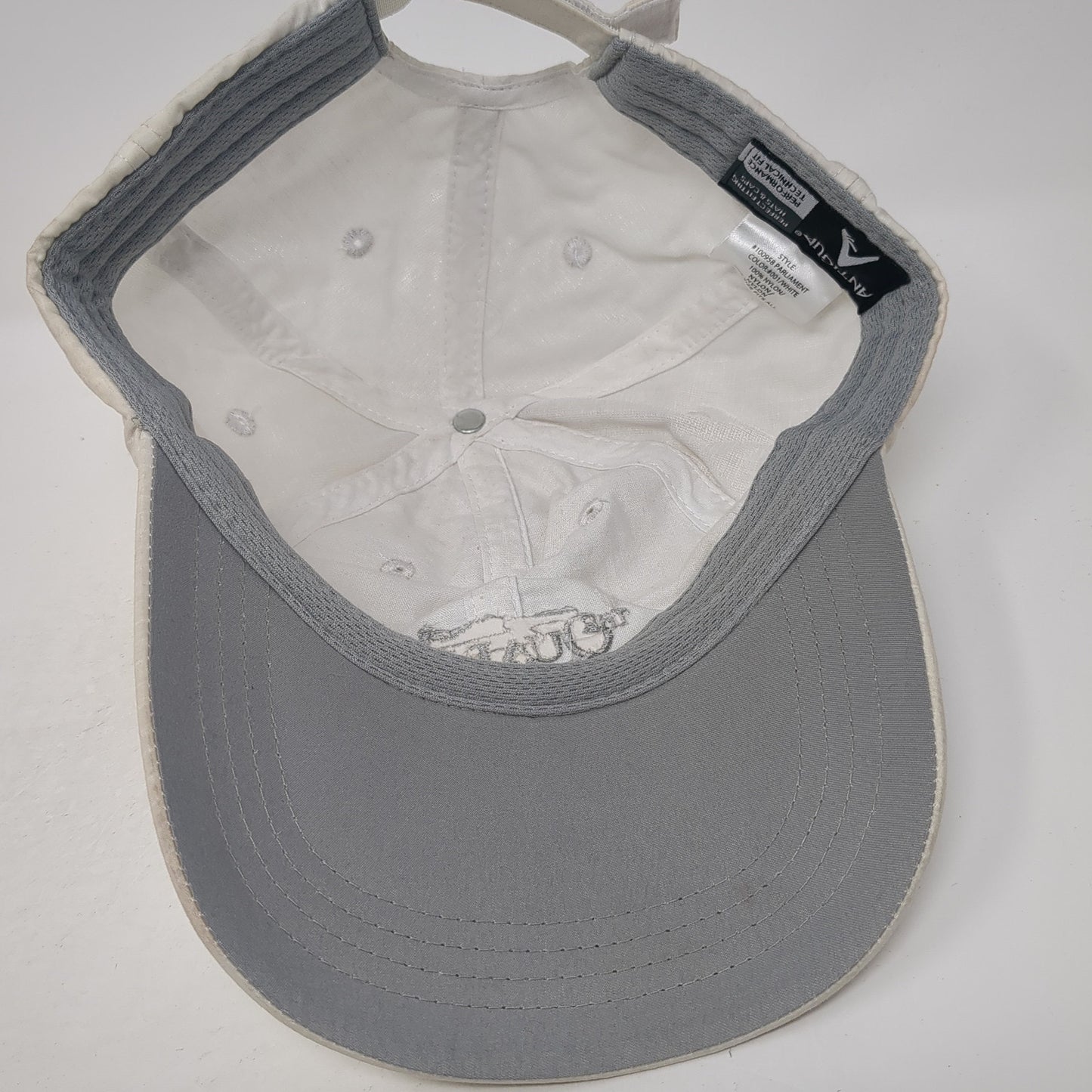 The Quarry Strapback Baseball Cap Beige One Size Adjustable Embroidered Antigua