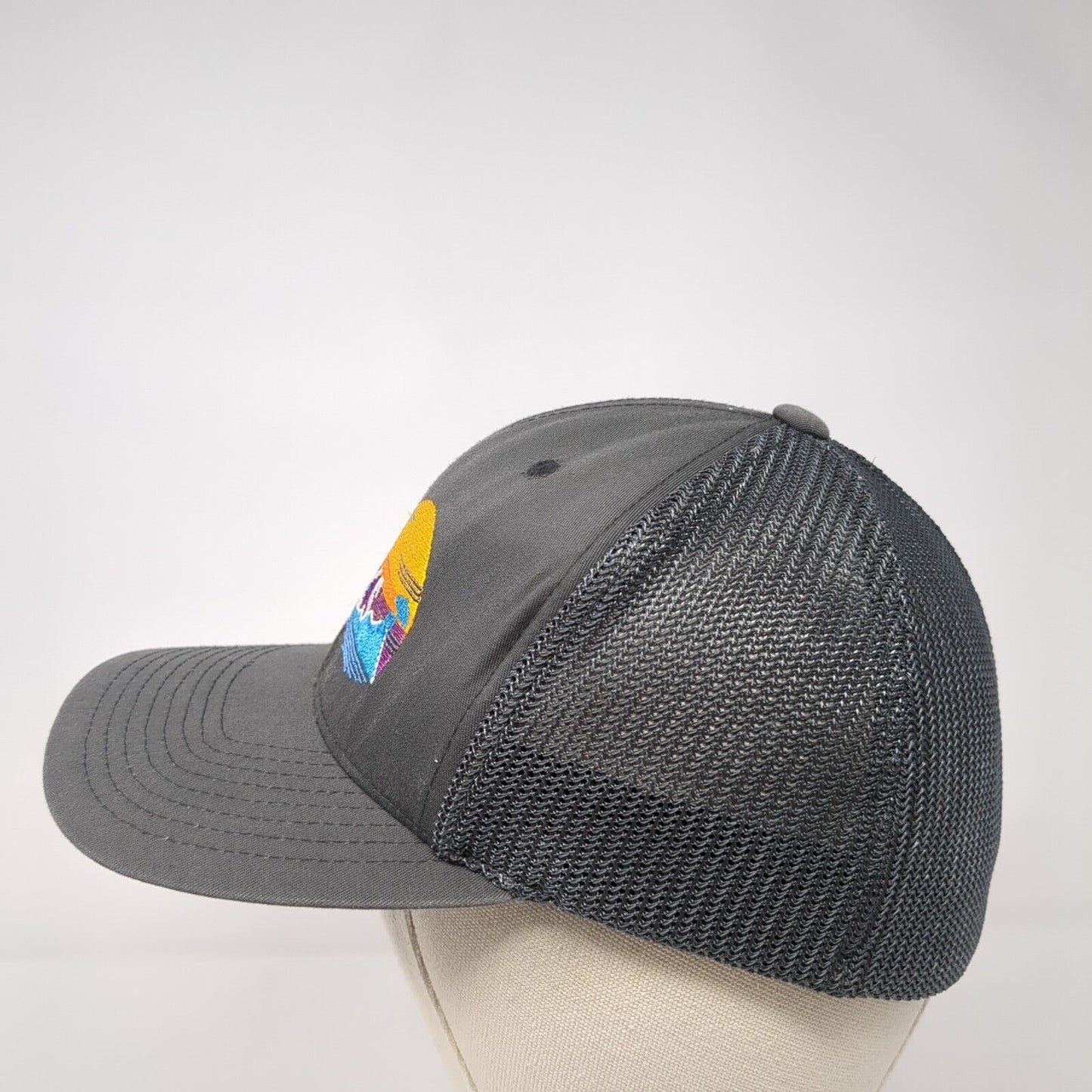 Twin Creeks Marina & Resort Fitted Mesh Back Trucker Hat Gray One Size