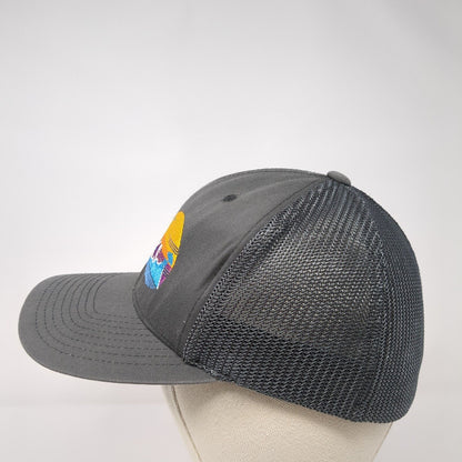 Twin Creeks Marina & Resort Fitted Mesh Back Trucker Hat Gray One Size