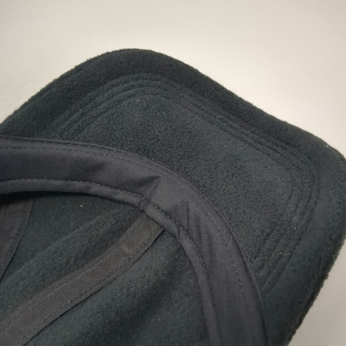 Turtle Fur Baseball Cap Black One Size Fleece Recycled Polyester Strapback Hat