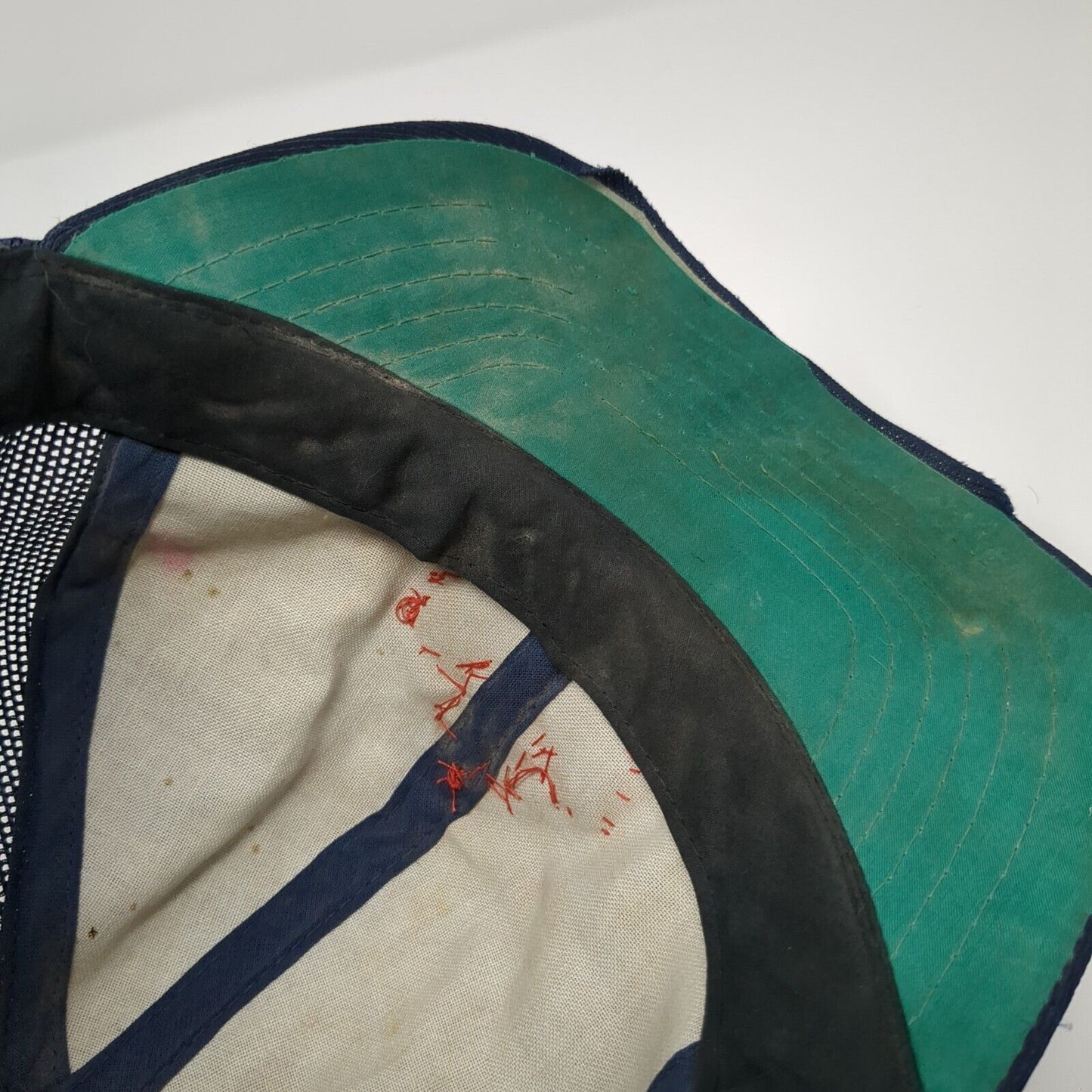 Canadian Maple Leaf Snapback Trucker Hat Blue One Size Adjustable Mesh Back