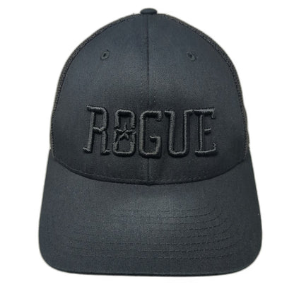 Richardson Baseball Cap Black Hat M Mesh Flexfit 110 Rogue Star Embroidery Logo