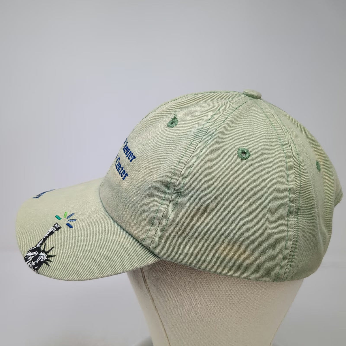 John Theurer Cancer Center Green Baseball Cap One Size Hat Life Liberty Torch