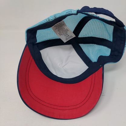 Little Sailor Baby Strapback Mesh Back Trucker Hat Blue 6-12 Months