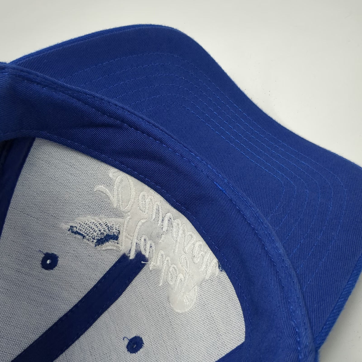 Harley-Davidson Baseball Cap Blue One Size Liberty Rahway NJ Slideback Hat Wing