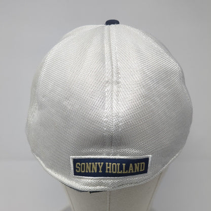 Sonny Holland Adult Fitted Trucker Hat Blue XL Embroidered Mesh Under Armour