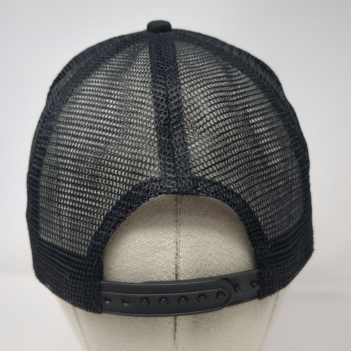 BIG Trucker Hat Black One Size The Boss Embroidery Mesh Back Snapback Adjustable
