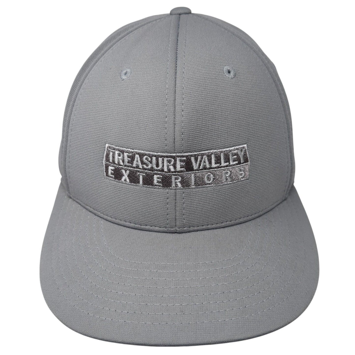 Treasure Valley Exteriors Fitted Hat Gray L/XL Embroidered Richardson