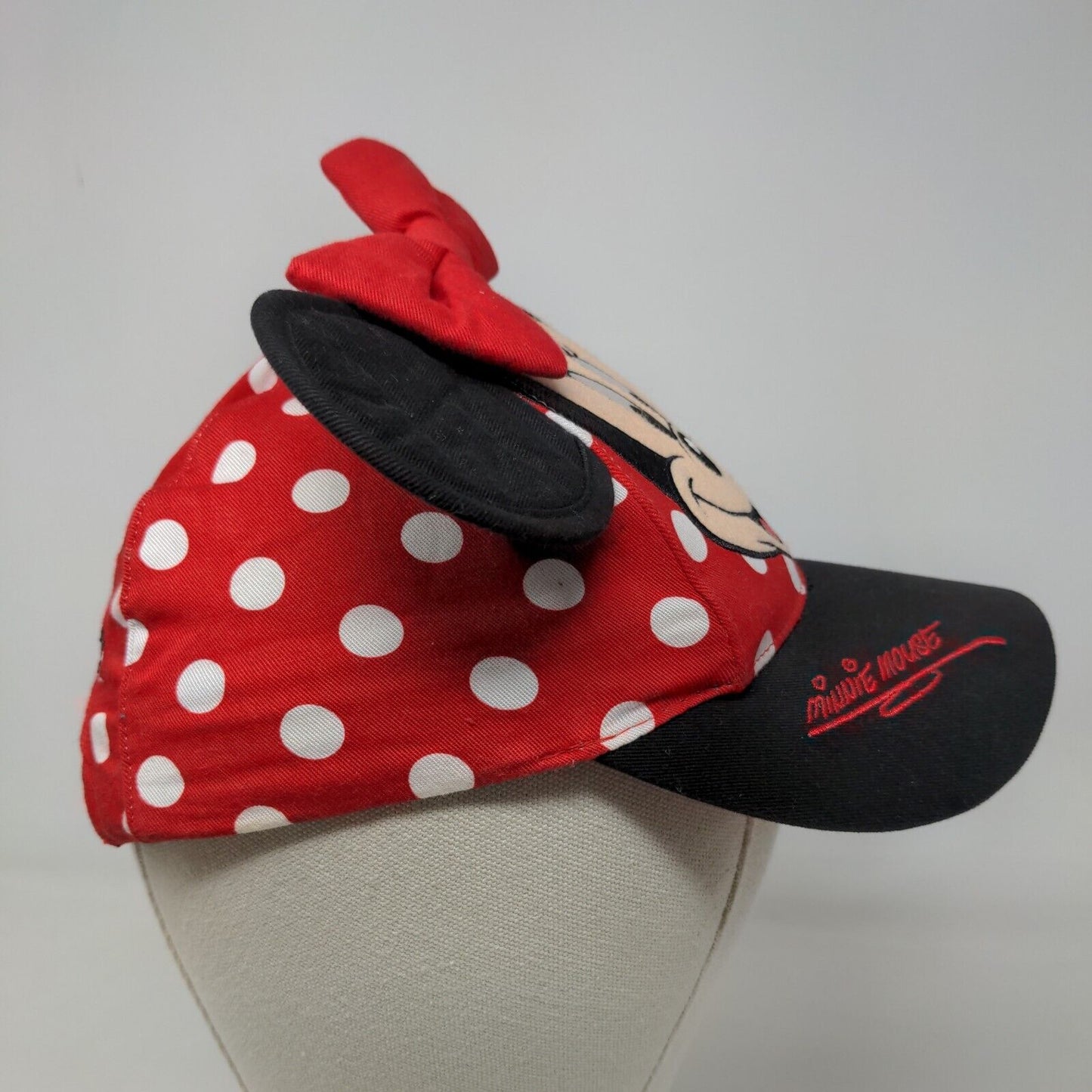 Walt Disney World Girl's Stretchy Toddler Hat Multicolor Minnie Mouse Ears