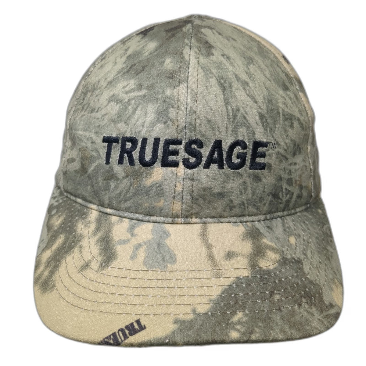 Truesage Snapback Hat One Size Green Beige Camouflage Embroidered Logo Cap