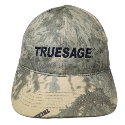 Truesage Snapback Hat One Size Green Beige Camouflage Embroidered Logo Cap