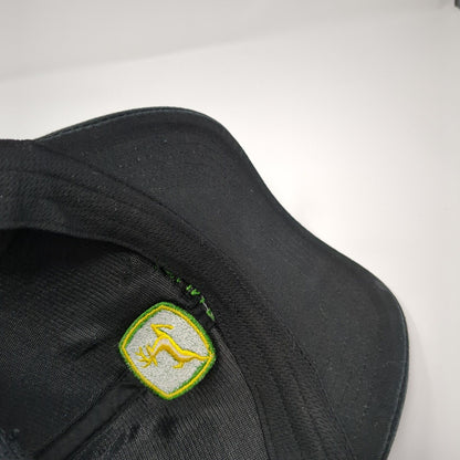 John Deere Snapback Trucker Hat Black One Size Adjustable Embroidered Mesh Back