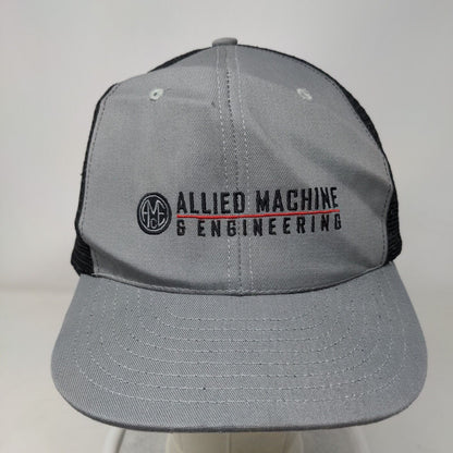 Allied Machine & Engineering Snapback Trucker Hat Gray One Size Mesh Back