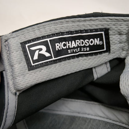 Richardson 5 Panel Hat Black One Size Midtown Ranch Logo Rope Snapback Patch