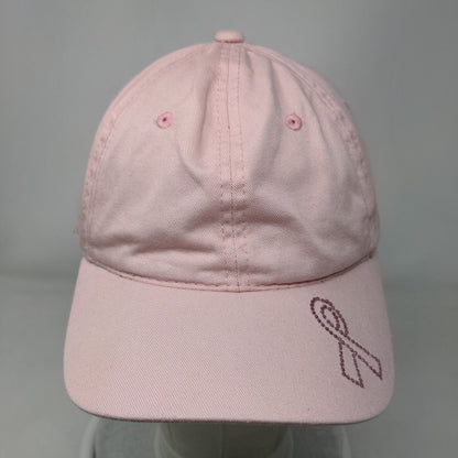 Cancer Awareness Bling Slideback Hat Pink OSFM Adjustable 6 Panel Outdoor Cap