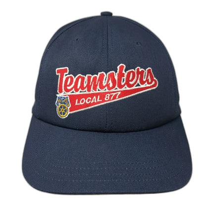 Unionwear Teamsters Local 877 Strapback Baseball Cap Blue One Size USA Hat