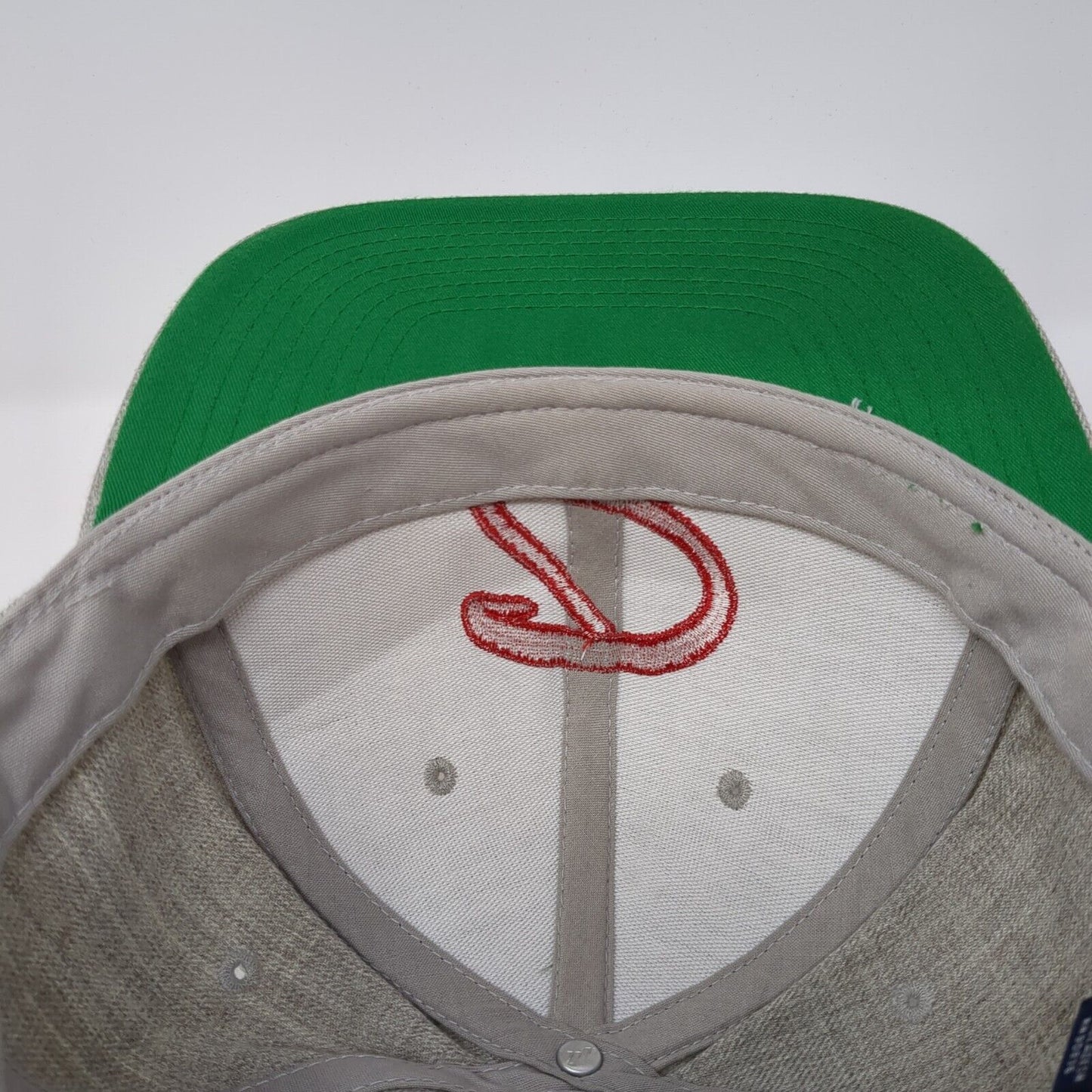 Dennings Snapback Hat Gray One Size Adjustable Embroidered 6 Panel Sport-Tek
