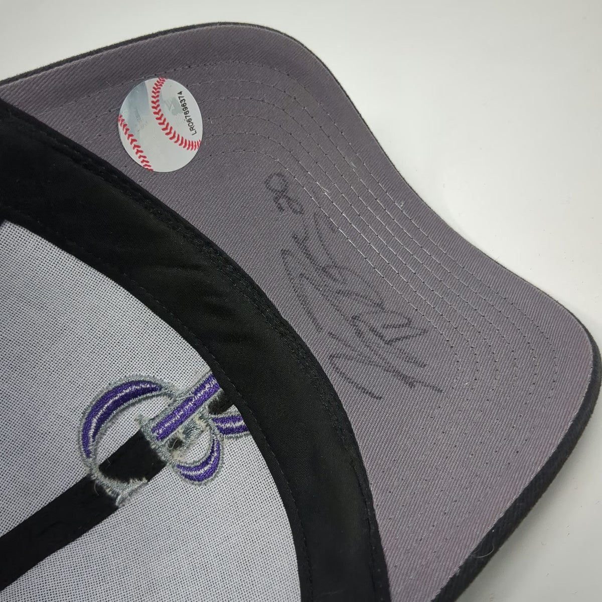 Fan Favorite Colorado Rockies MLB Baseball Cap Black One Size Signed Autograph