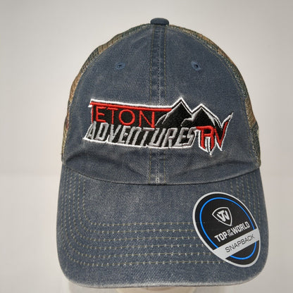Teton Adventures RV Snapback Trucker Hat Multicolor OS Adjustable Mesh Back