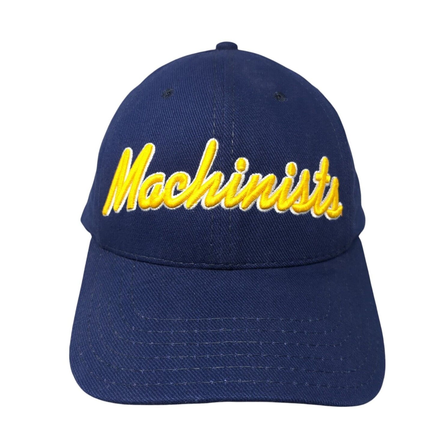 Machinists Slideback Hat Blue One Size Adjustable Embroidered American Needle