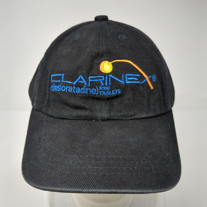 Clarinex Desloratadine Slideback Hat Black One Size Adjustable 6 Panel