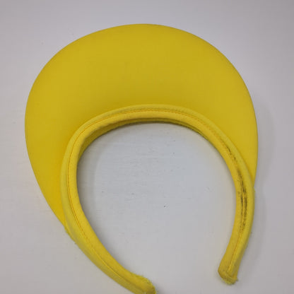 Unbranded Sun Visor Golf Hat Yellow One Size Adjustable Clip Wide Brim Blank