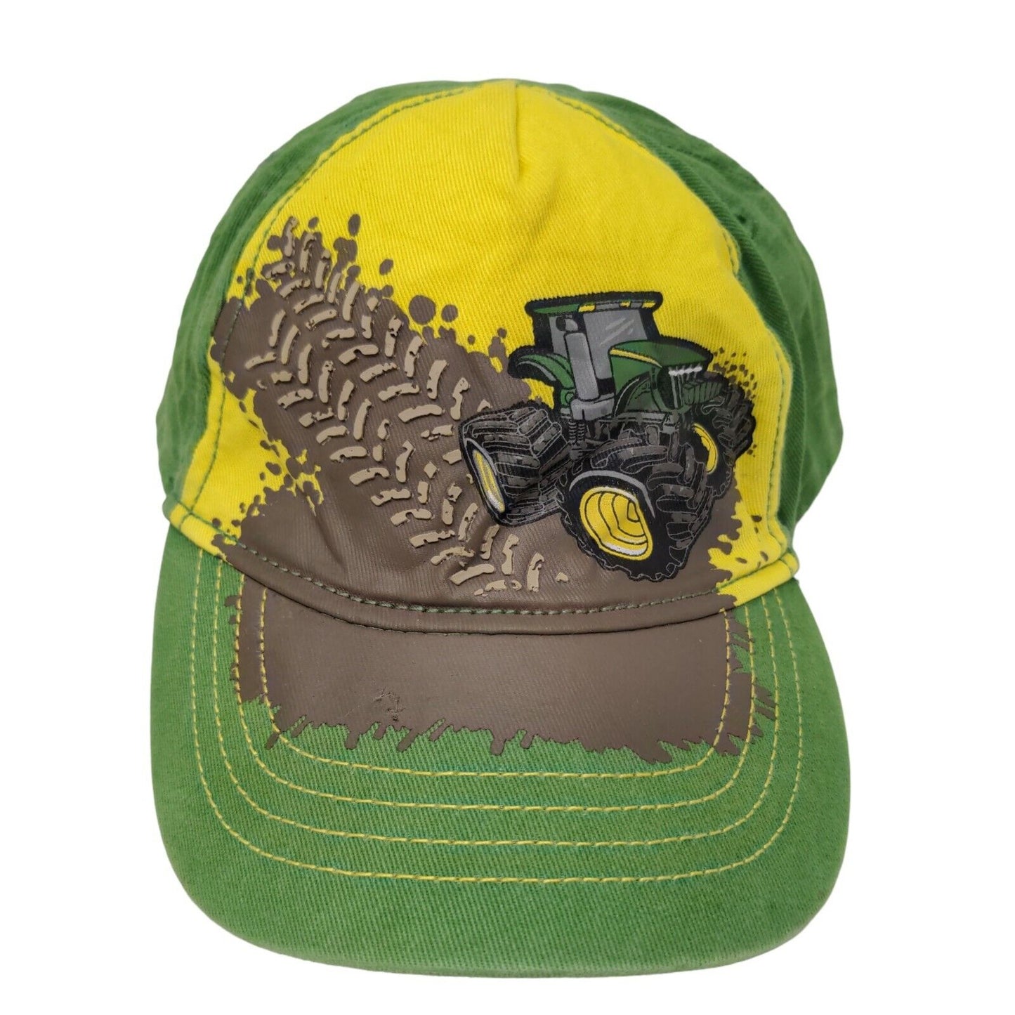 John Deere Boy's Stretchy Toddler Hat Green Size OS Tractor Graphic