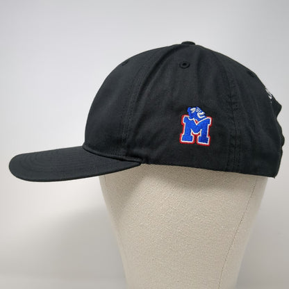 Richardson Snapback Hat Black L Fins & Pins Fish Hook Embroidery Logo Gray Under