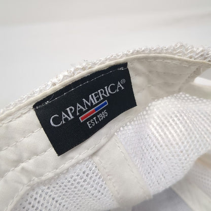 CapAmerica Trucker Hat Gray White One Size Chick-fil-A Logo Mesh Snapback Promo