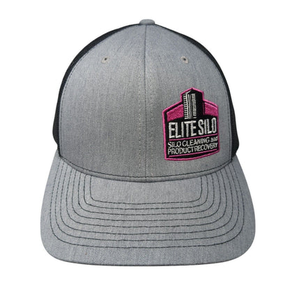 Elite Silo Snapback Trucker Hat Gray One Size Mesh Back Adjustable