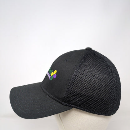 BioWest Ag Solutions Fitted Mesh Back Hat Black S/M Embroidered A-Flex