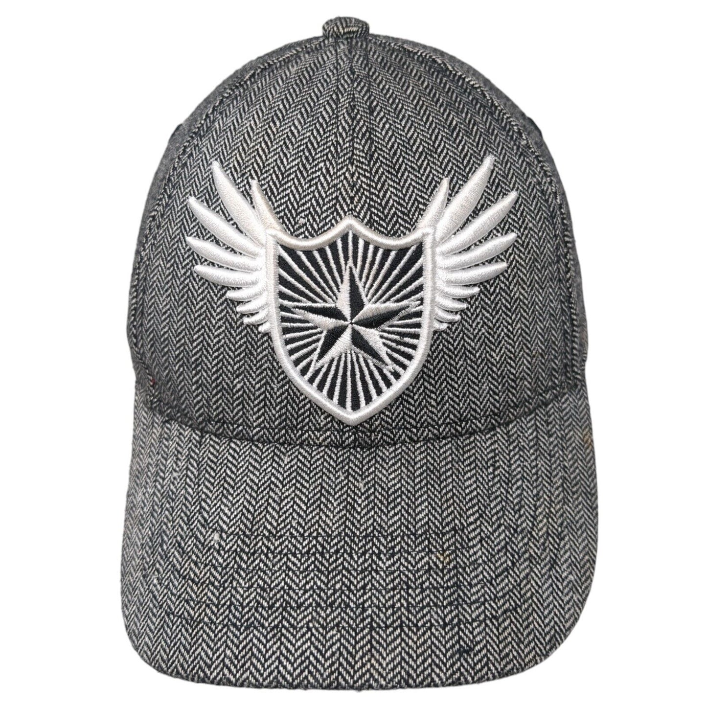 Pugs Strapback Hat Multi One Size Adjustable Herringbone Star Logo