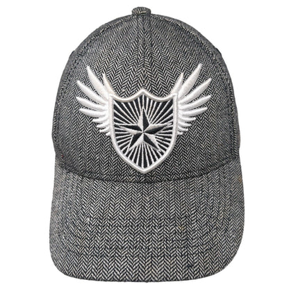 Pugs Strapback Hat Multi One Size Adjustable Herringbone Star Logo