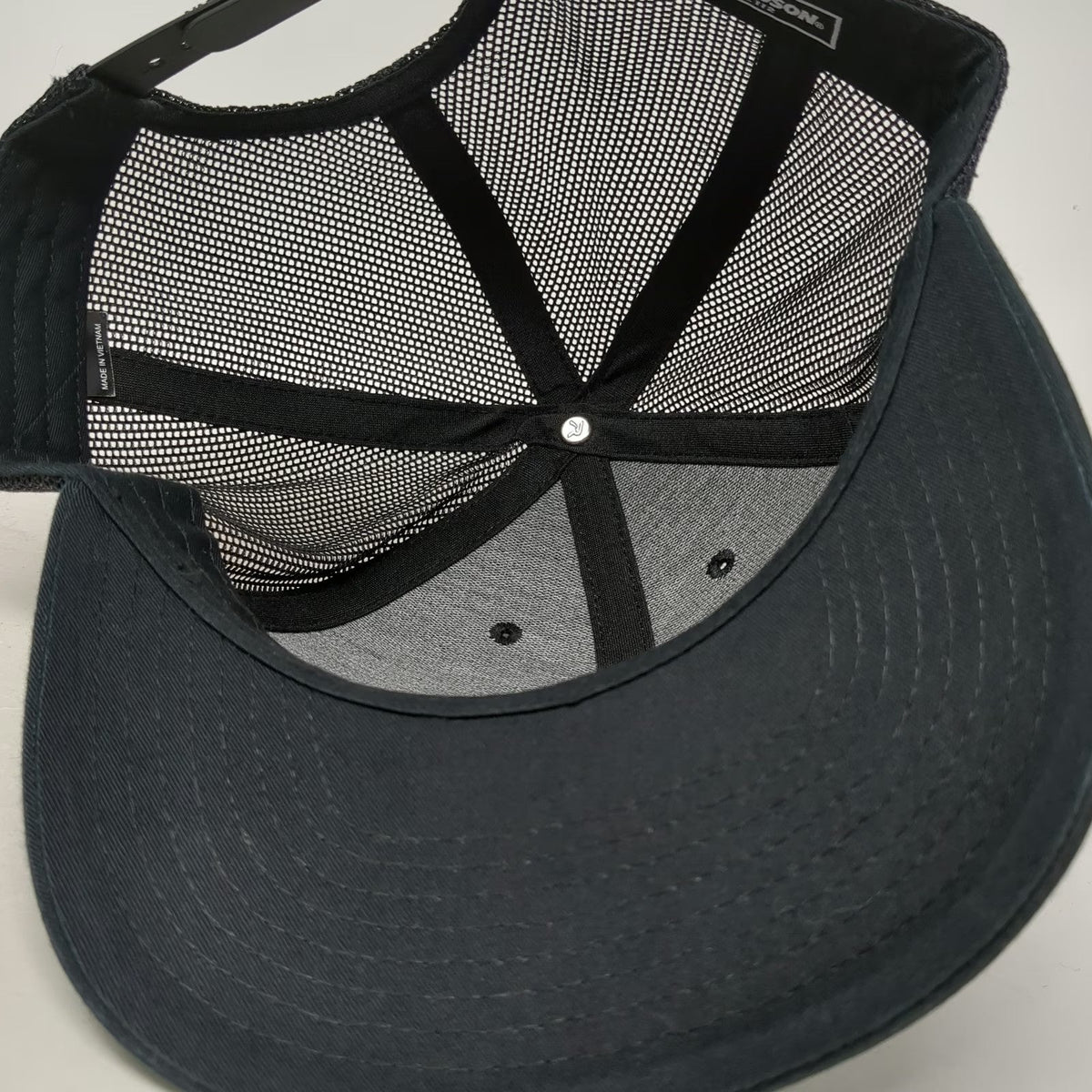 Richardson Trucker Hat Black One Size Carls Cycle Sales Mesh Snapback Patch Logo