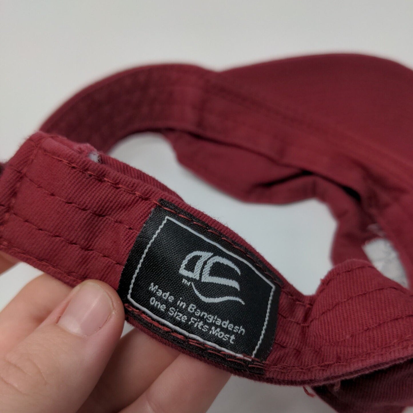 Row Adventures Strapback Visor Hat Red OSFM Adjustable Embroidered