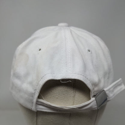 NYC 1987 Slideback Hat White One Size Embroidered Vent Holes G&P