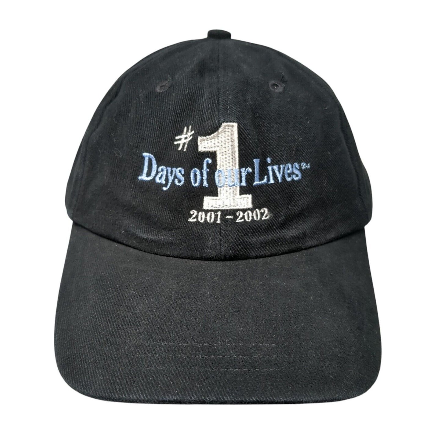 Days of Our Lives Vintage 2001-2002 Slideback Hat Black OSFA Embroidered Logo