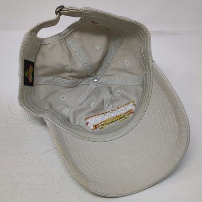 Margaritaville Baseball Cap Beige One Size Tequila Palm Tree Slideback Hat Logo