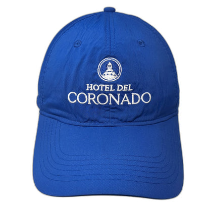ahead Baseball Cap Blue One Size Hotel Del Coronado EST 1888 Strapback Hat Beach