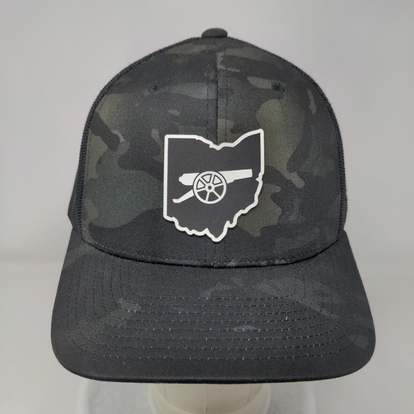 Cannon Snapback Mesh Back Trucker Hat Camo One Size Branded Bills
