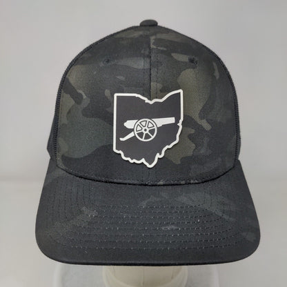Cannon Snapback Mesh Back Trucker Hat Camo One Size Branded Bills