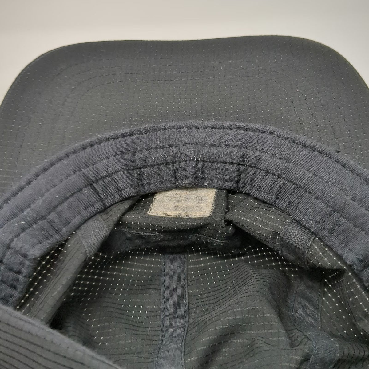 Stance 5 Panel Black One Size Hat Polyester Strapback Buckle Flat Brim Square