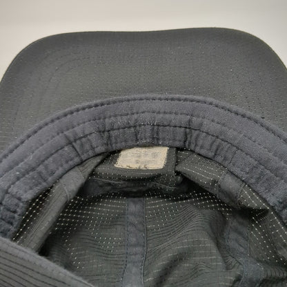 Stance 5 Panel Black One Size Hat Polyester Strapback Buckle Flat Brim Square