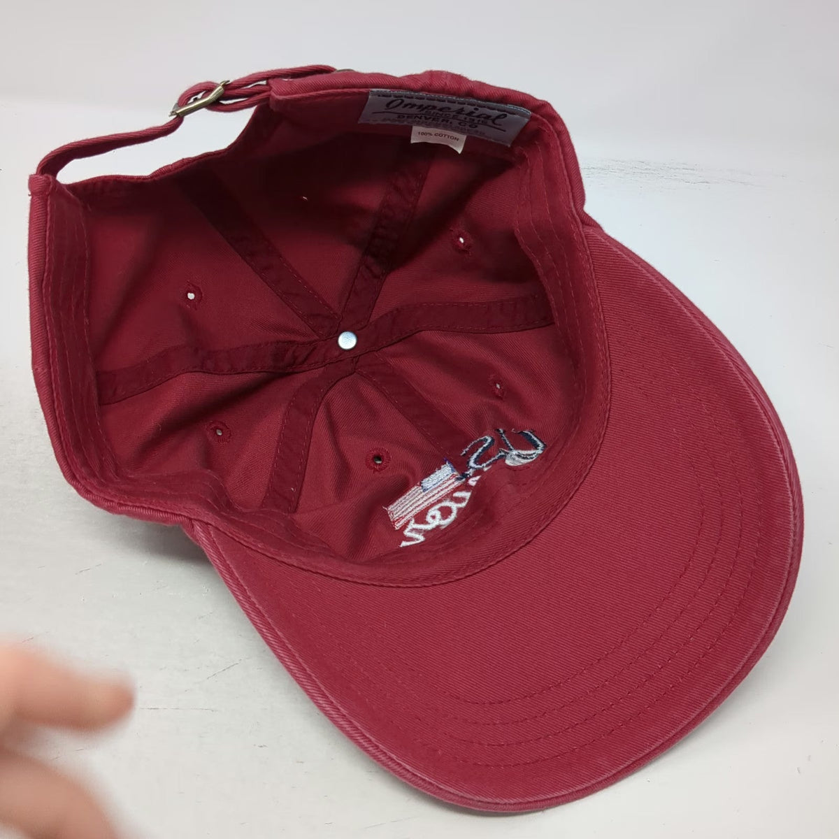Imperial US Senior Open Salem CC 2001 Golf Red OSFM Baseball Cap Hat Slideback