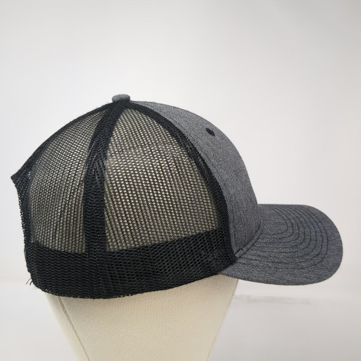 Felling Trailers Trucker Hat Gray OSFM Mesh Back Snapback Logo Patch Work Cap