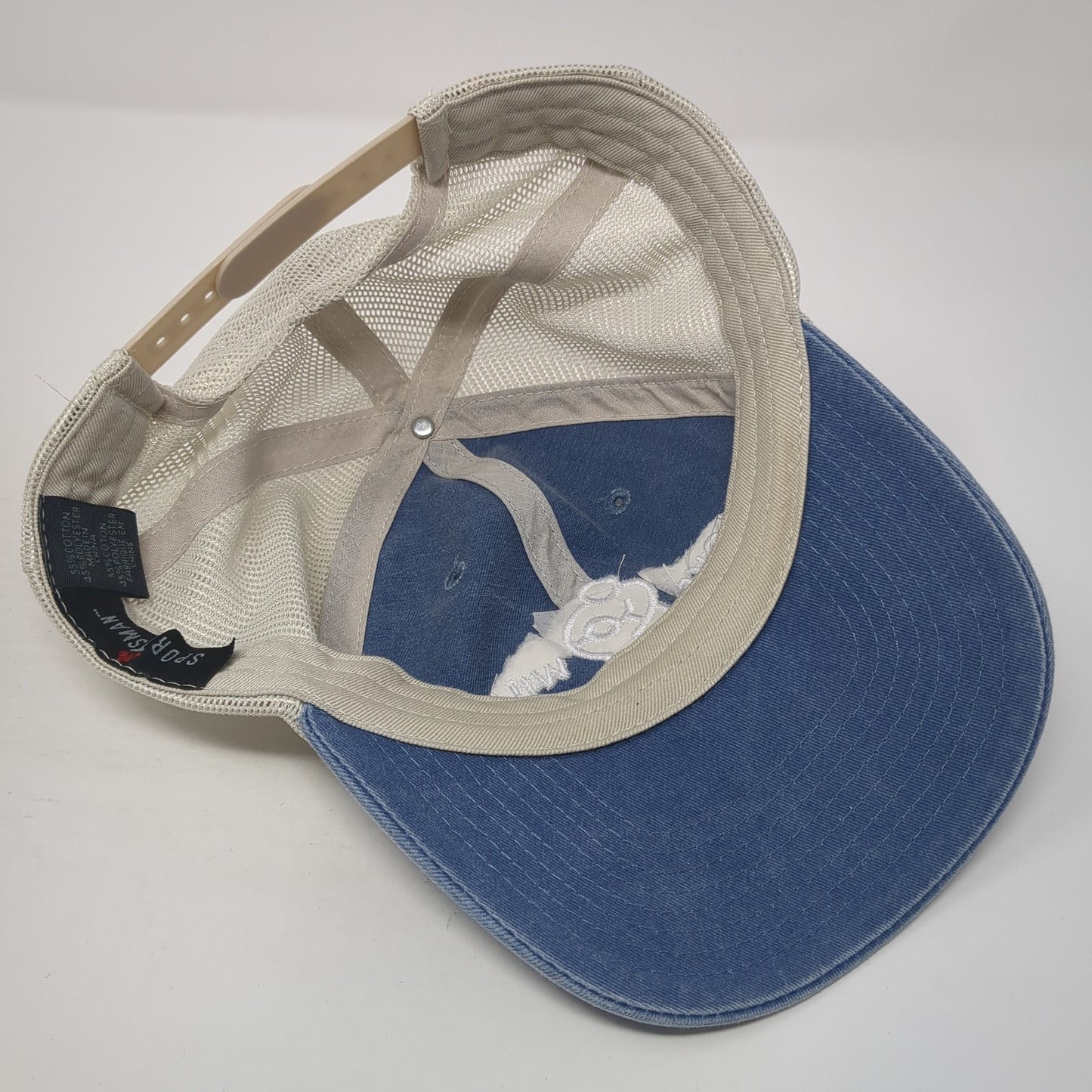 Love Will Snapback Trucker Hat Blue One Size Mesh Back Sportsman Outdoor